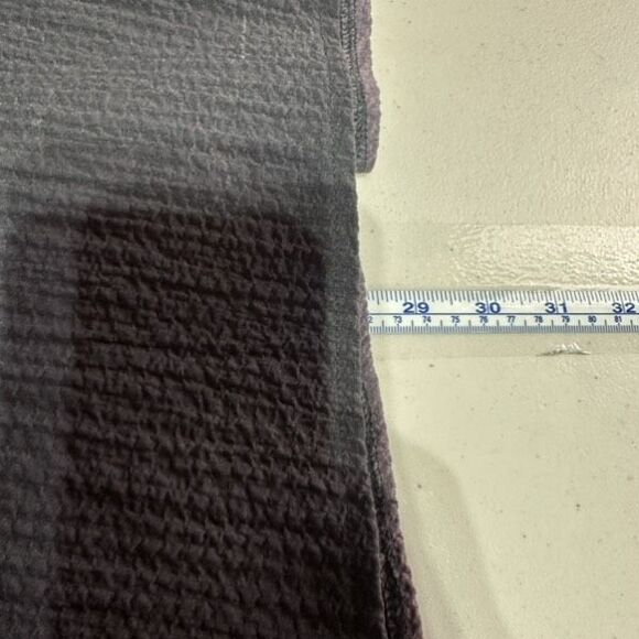 Habitat‎ Asymmetric Hem Colorblock Boho Tunic Top Medium Exposed Seam Gray Black - Picture 11 of 11